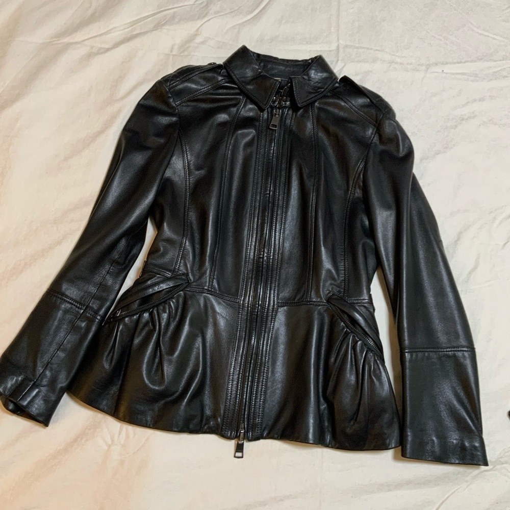 Burberry leather jacket 8